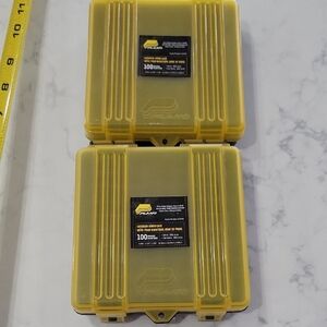 Set Of Two Plano Yellow  Storage Cases